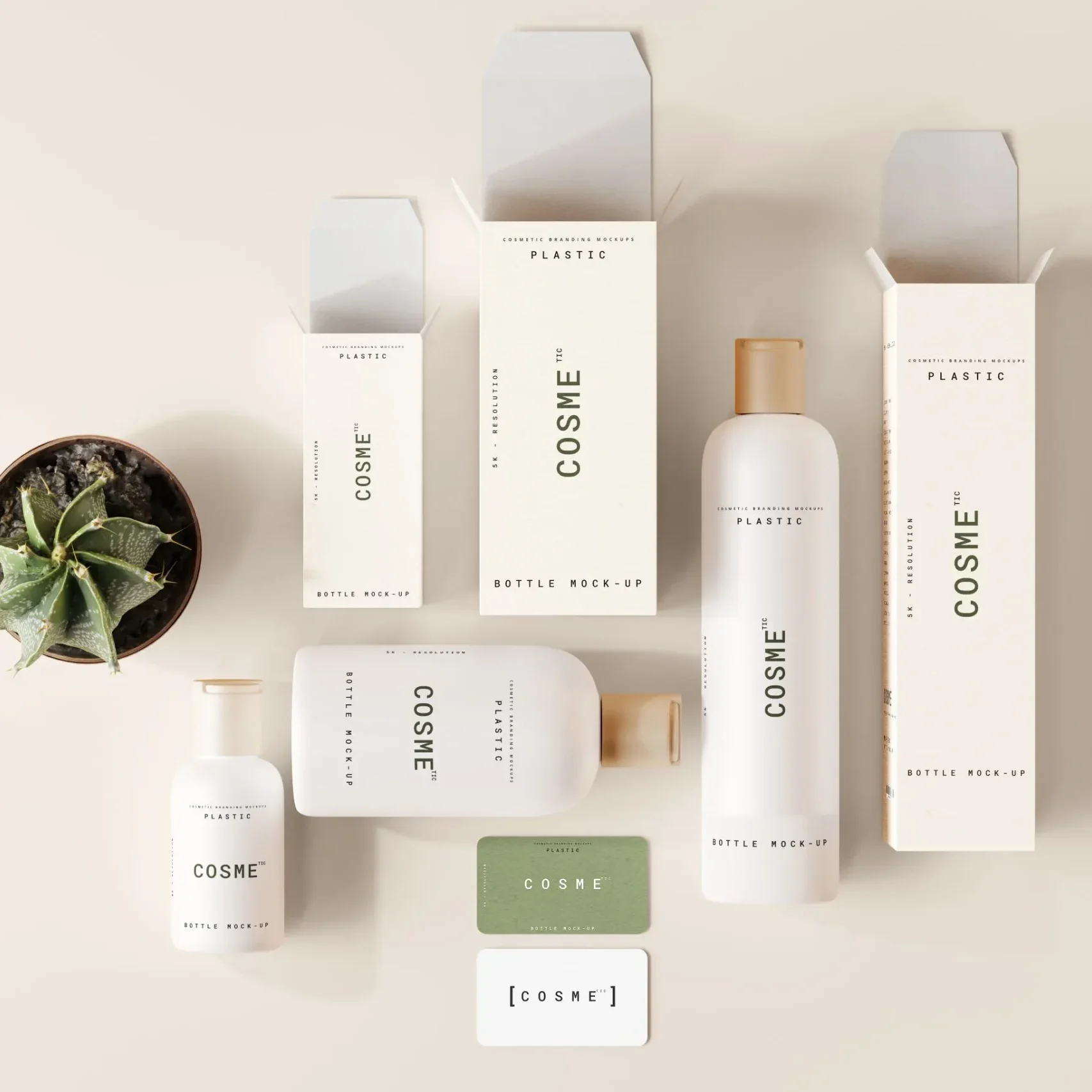 Skincare packaging display cosmetic bottles boxes and branded labels arranged on neutral background - Zicail Beauty - Zicail Beauty Skincare packaging display cosmetic bottles boxes and branded labels arranged on neutral background - Private Label Face Toner - Private Label Face Toner