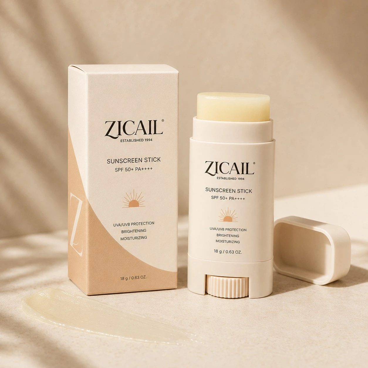 Zicail sunscreen stick product with twist up stick balm texture - Zicail Beauty Zicail sunscreen stick product with twist up stick balm texture - Sunscreen Stick vs Spray: Which SPF Format Is Better?