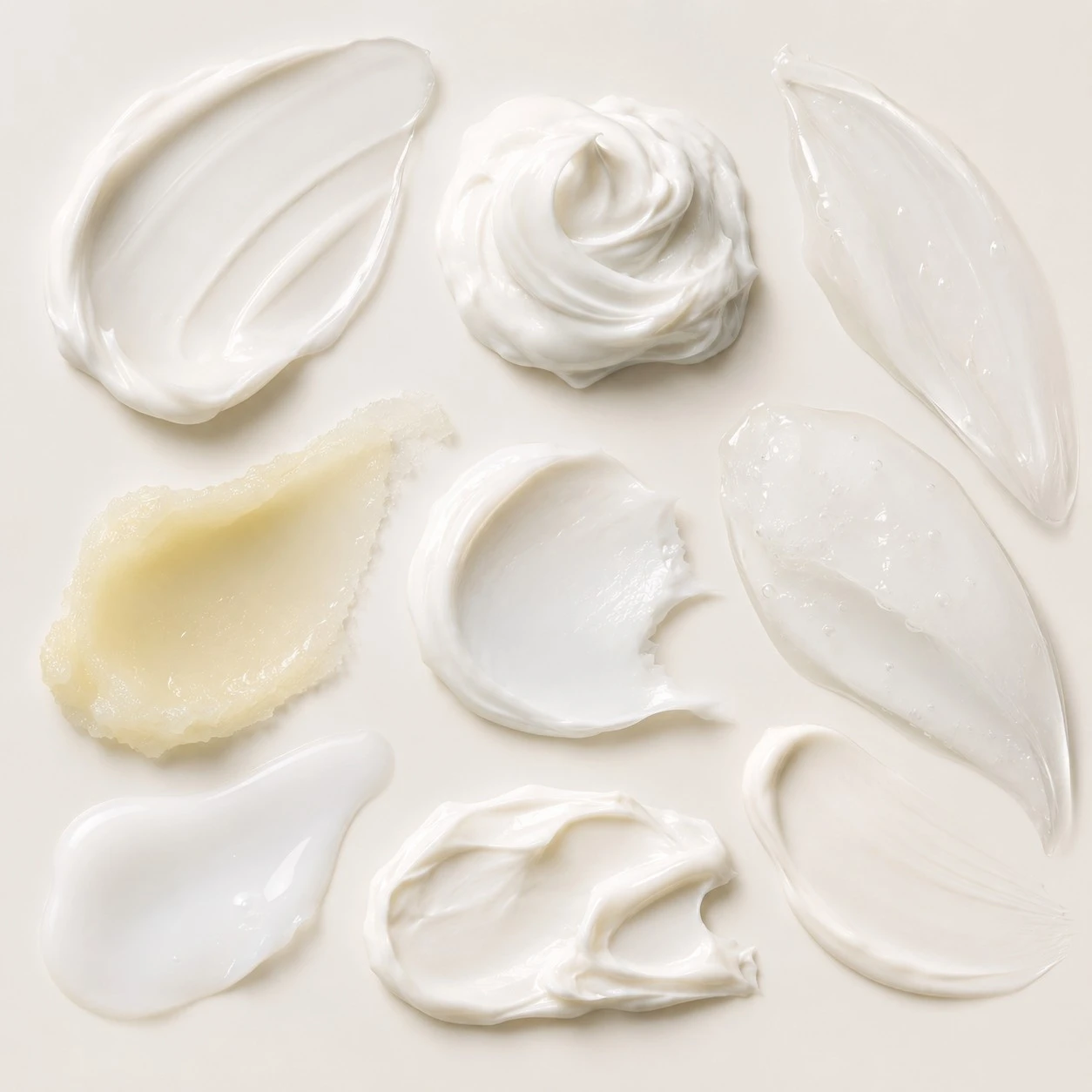 different face moisturizer texture on table in zicial factory - Zicail Beauty - Zicail Beauty different face moisturizer texture on table in zicial factory - Private Label Face Moisturizer - Private Label Face Moisturizer