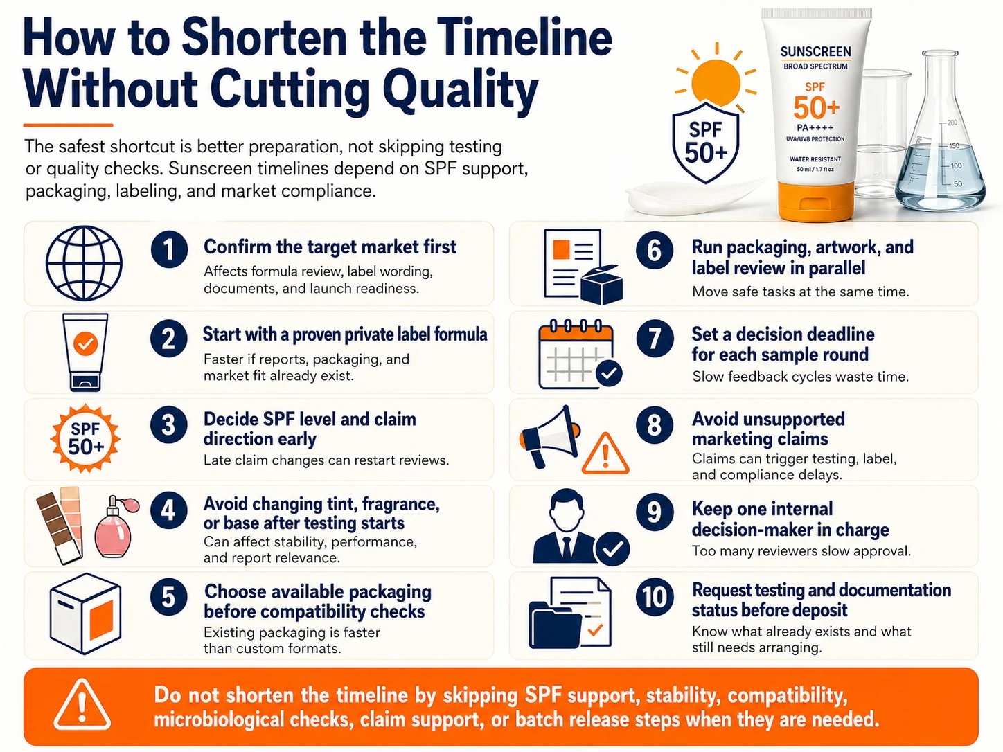 How to Shorten the Timeline Without Cutting Quality - Zicail Beauty How to Shorten the Timeline Without Cutting Quality - How Long Does Sunscreen Development Take? Timeline