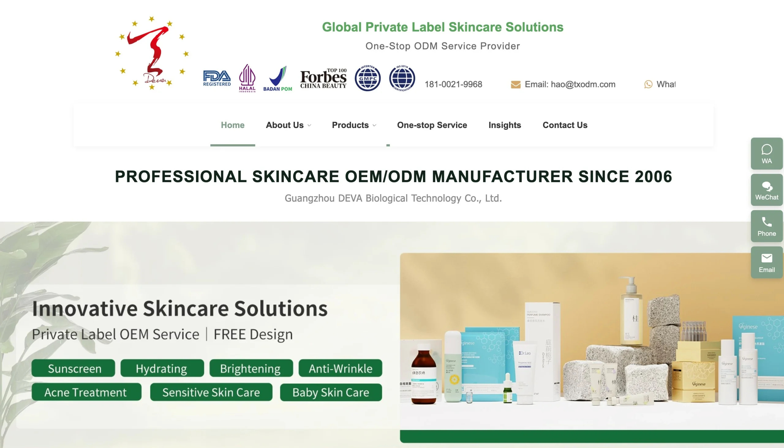 www.devaskincare.com, l'un des principaux fabricants chinois de soins de la peau - Zicail Beauty www.devaskincare.com, l'un des principaux fabricants chinois de soins de la peau.10 principaux fabricants de soins de la peau en Chine