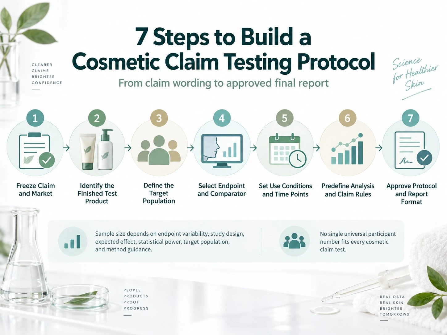7 Steps to Build a Cosmetic Claim Testing Protocol study design and report guide - Zicail Beauty 7 Steps to Build a Cosmetic Claim Testing Protocol study design and report guide - Cosmetic Claim Testing: Instrumental, Clinical & Consumer