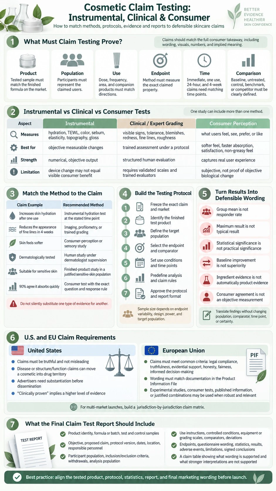 Cosmetic Claim Testing Instrumental Clinical and Consumer methods protocols evidence and reports infographic - Zicail Beauty Cosmetic Claim Testing Instrumental Clinical and Consumer methods protocols evidence and reports infographic - Cosmetic Claim Testing: Instrumental, Clinical & Consumer