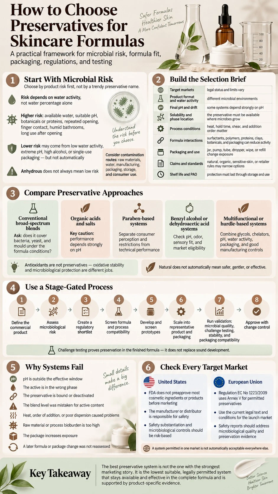 How to Choose Preservatives for Skincare Formulas selection framework infographic workflow - Zicail Beauty How to Choose Preservatives for Skincare Formulas selection framework infographic workflow - How to Choose Preservatives for Skincare Formulas