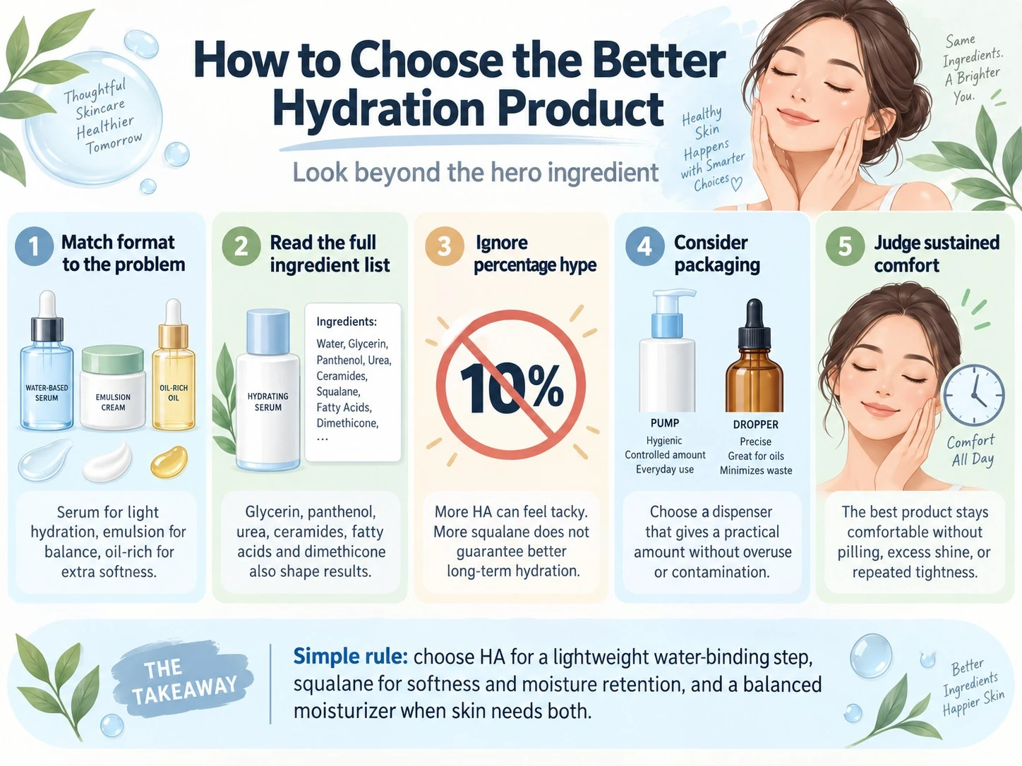 How to Choose the Better Hydration Product beyond the hero ingredient guide - Zicail Beauty How to Choose the Better Hydration Product beyond the hero ingredient guide - Squalane vs Hyaluronic Acid: Which Is Better for Skin?