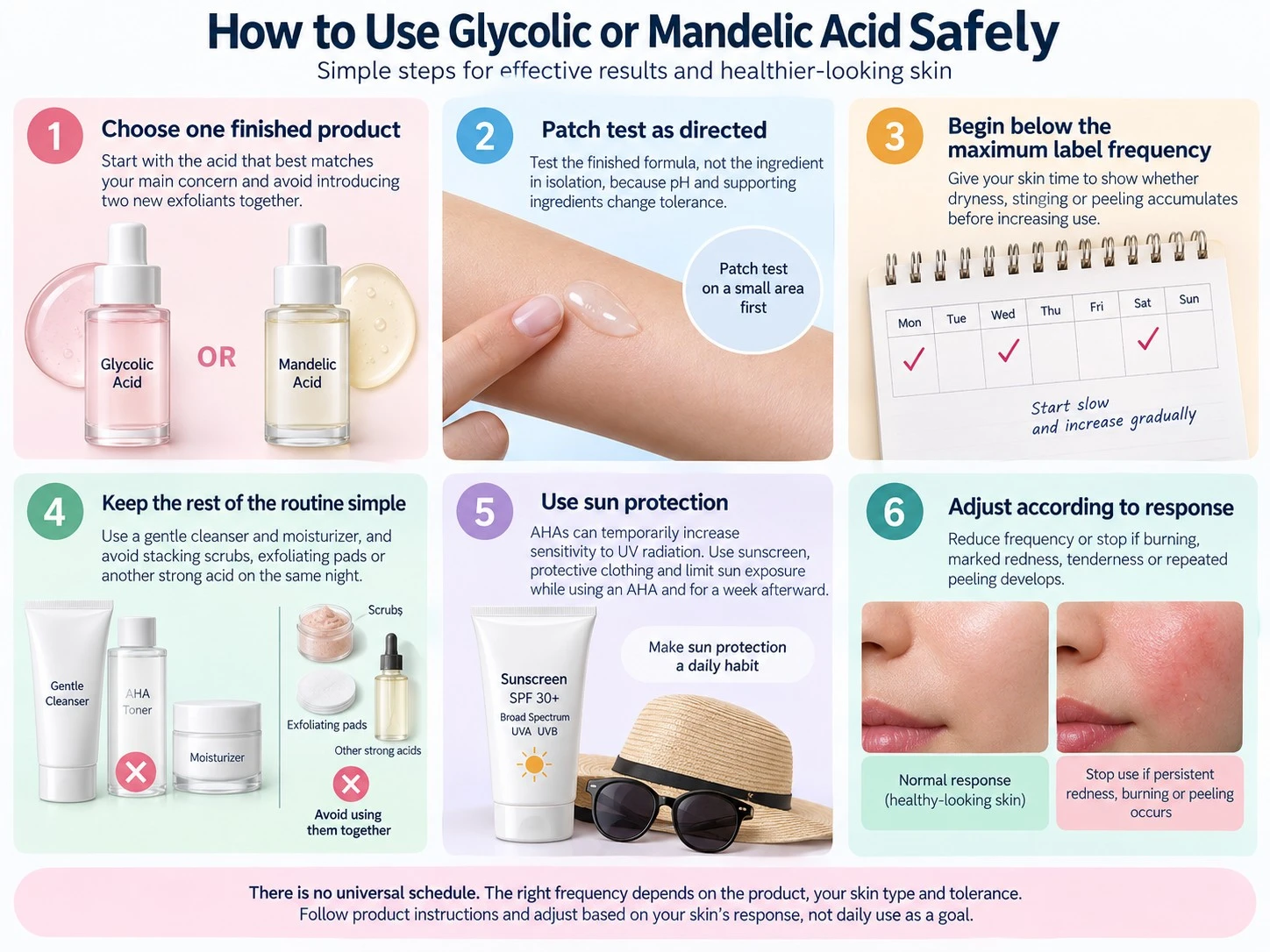 How to Use Glycolic or Mandelic Acid Safely six step AHA skincare guide - Zicail Beauty How to Use Glycolic or Mandelic Acid Safely six step AHA skincare guide - Glycolic Acid vs Mandelic Acid: Which AHA Is Better?