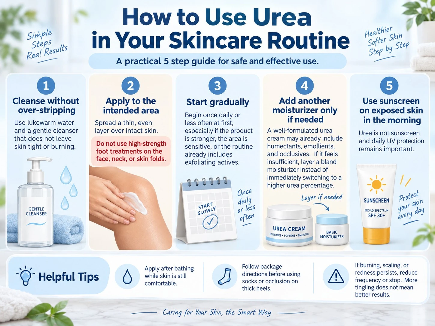 How to Use Urea in Your Skincare Routine five step safe use guide - Zicail Beauty How to Use Urea in Your Skincare Routine five step safe use guide - Urea for Skin: Benefits, Uses, Side Effects and Safety