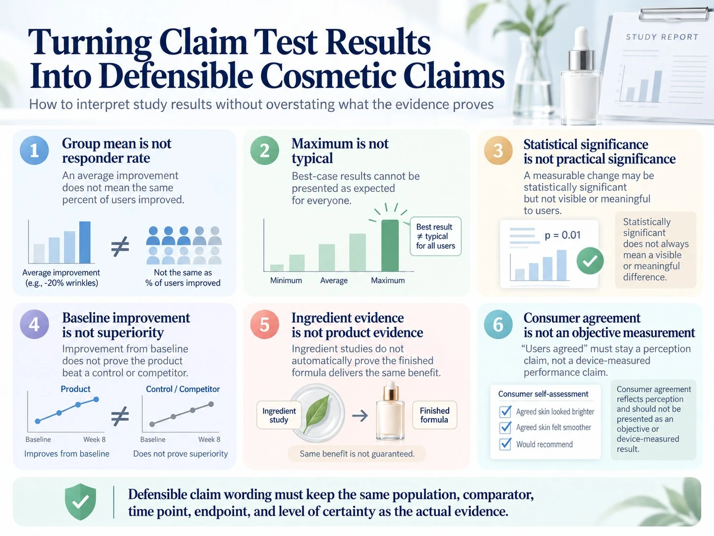 Turning Claim Test Results Into Defensible Cosmetic Claims evidence interpretation guide - Zicail Beauty Turning Claim Test Results Into Defensible Cosmetic Claims evidence interpretation guide - Cosmetic Claim Testing: Instrumental, Clinical & Consumer