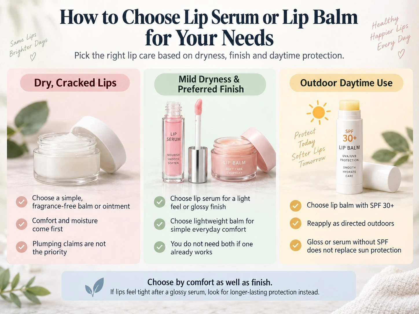 How to Choose Lip Serum or Lip Balm for Dry Lips Preferred Finish and SPF Protection - Zicail Beauty How to Choose Lip Serum or Lip Balm for Dry Lips Preferred Finish and SPF Protection - Lip Serum vs Lip Balm: What Is the Difference?