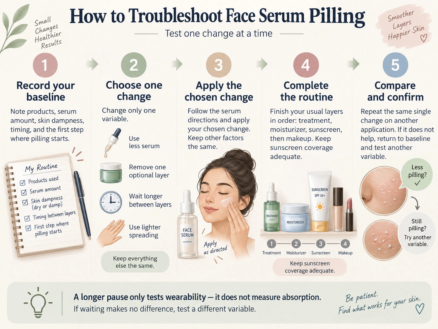 How to Troubleshoot Face Serum Pilling five step guide to identifying problem layers and testing practical fixes - Zicail Beauty How to Troubleshoot Face Serum Pilling five step guide to identifying problem layers and testing practical fixes - Why Does Face Serum Pill? Causes and Practical Fixes