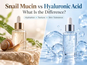Snail Mucin vs Hyaluronic Acid What Is the Difference skincare serum comparison - Zicail Beauty - Zicail Beauty Snail Mucin vs Hyaluronic Acid What Is the Difference skincare serum comparison - Snail Mucin vs Hyaluronic Acid: What Is the Difference? - Skincare Insights