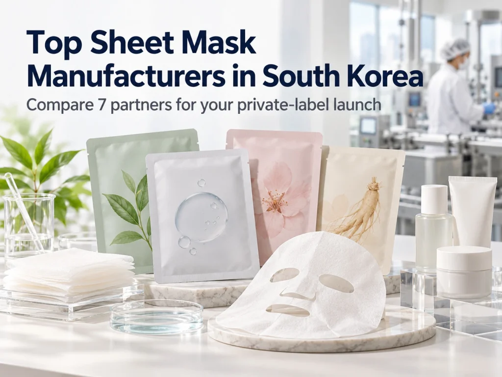 Top Sheet Mask Manufacturers in South Korea 7 Partners private label mask comparison