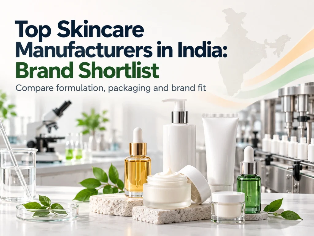 Top Skincare Manufacturers in India Brand Shortlist formula and packaging comparison