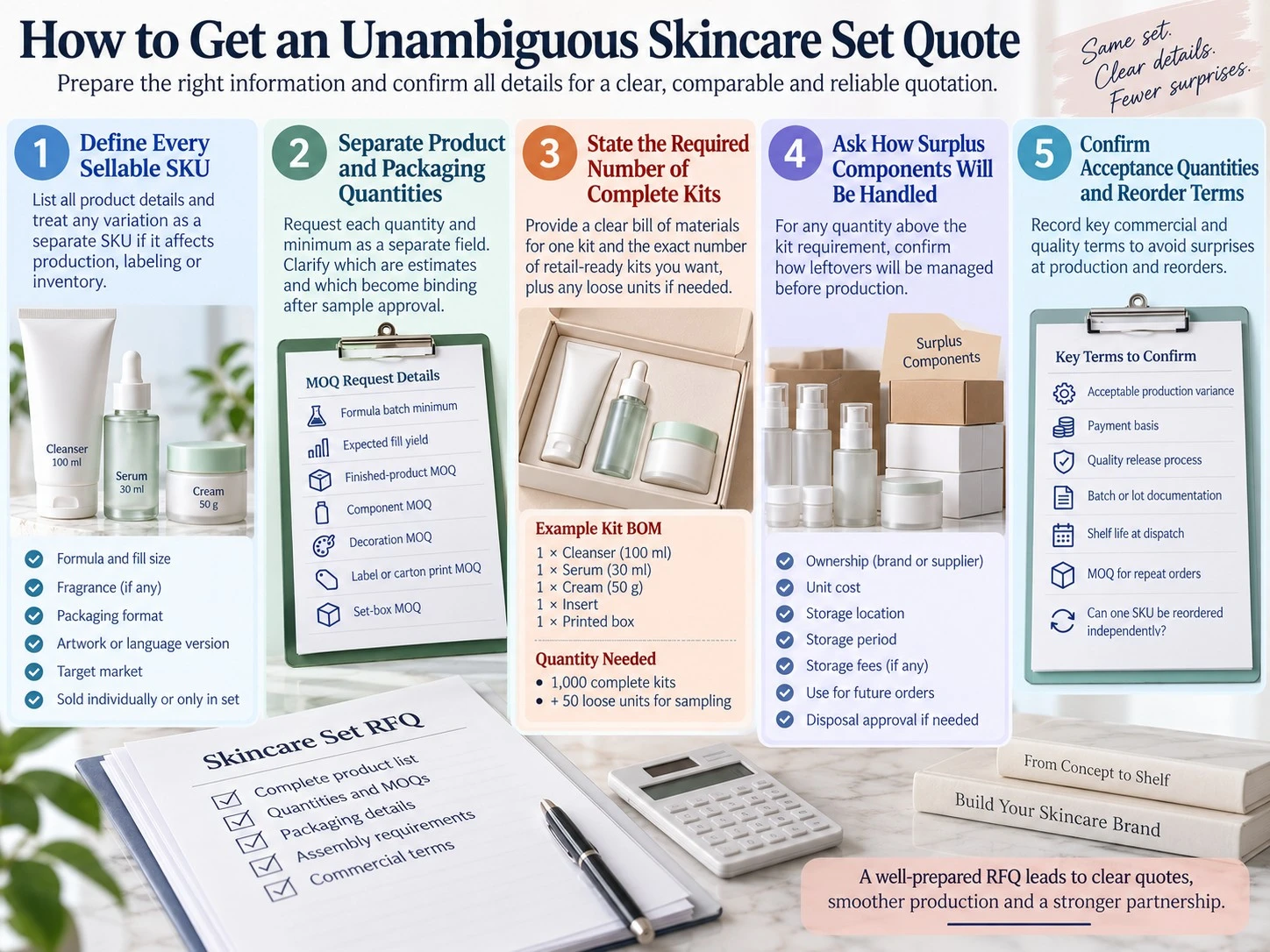 What to Confirm Before Paying a Skincare Set Deposit quotation purchase order MOQ and inventory checklist - Zicail Beauty What to Confirm Before Paying a Skincare Set Deposit quotation purchase order MOQ and inventory checklist - Skincare Set MOQ: Per Product or Per Complete Kit?